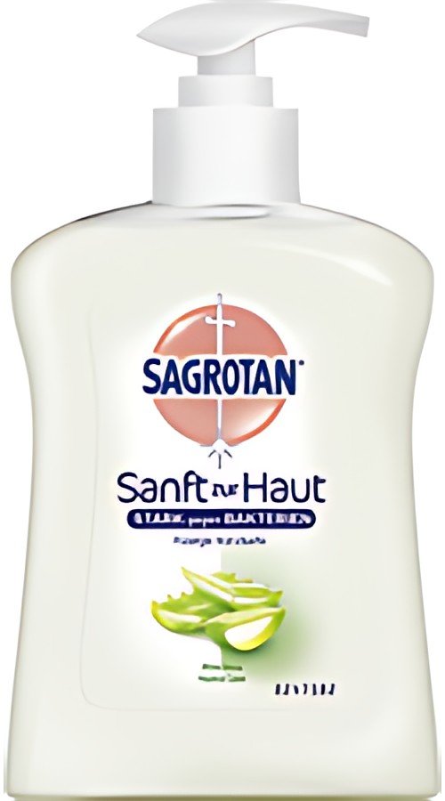 SAGROTAN Savon pour mains Aloe Vera, flacon à pompe 250 ml