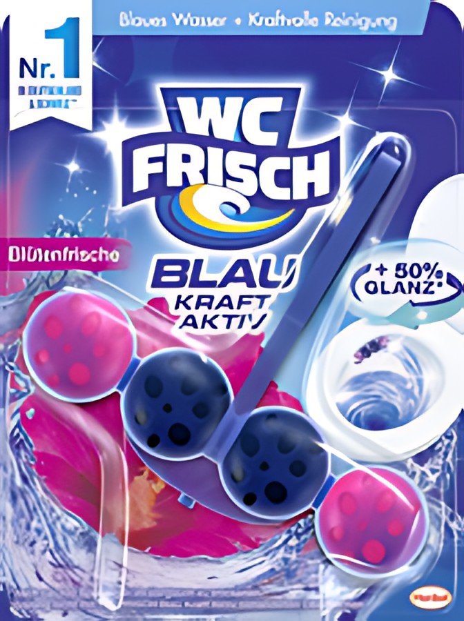 WC Frisch BLAU AKTIV Nettoyant & désodorisant WC Bouquet de