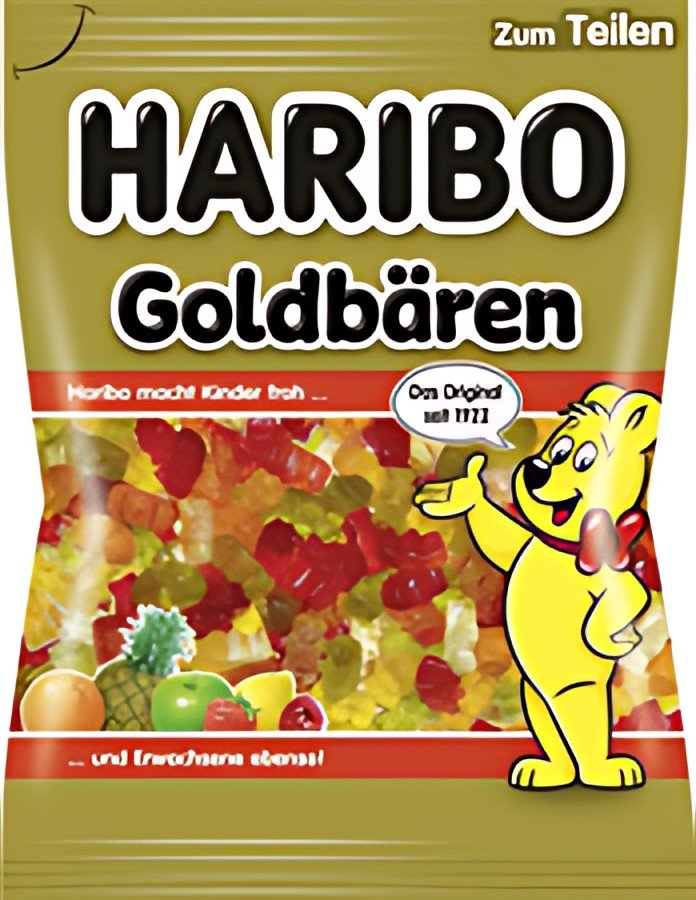 HARIBO Bonbon gélifié aux fruits Goldbären, sachet de 175 g