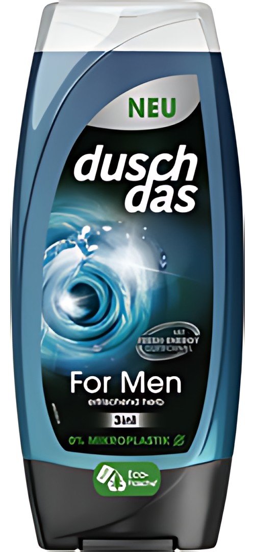 duschdas Gel douche & shampoing pour homme 3en1, 225 ml
