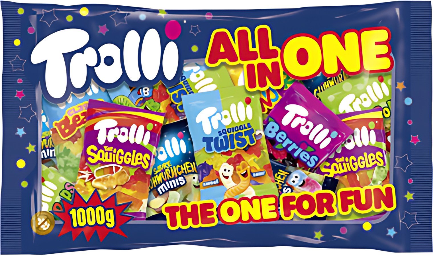 Trolli Bonbon gélifié aux fruits ALL IN ONE, sachet 1 kg