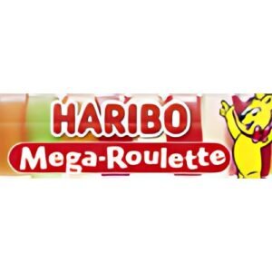 HARIBO Gomme aux fruits Mega-ROULETTE, rouleau de 45 g