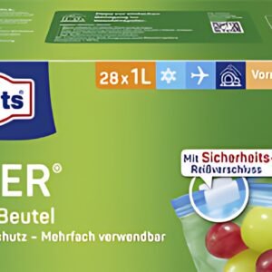 TOPPITS Sachet multi-usage avec zip, 28 x 1 litre