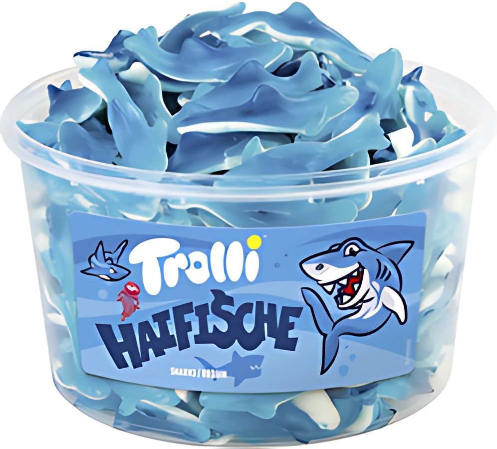 Trolli Bonbon gélifié aux fruits REGUINS, boîte de 150