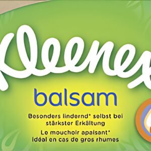 Kleenex Mouchoirs Balsam, 4 couches, blanc, boîte de 56