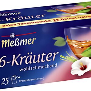 Meßmer Thé "6 herbes", parfumé, paquet de 25