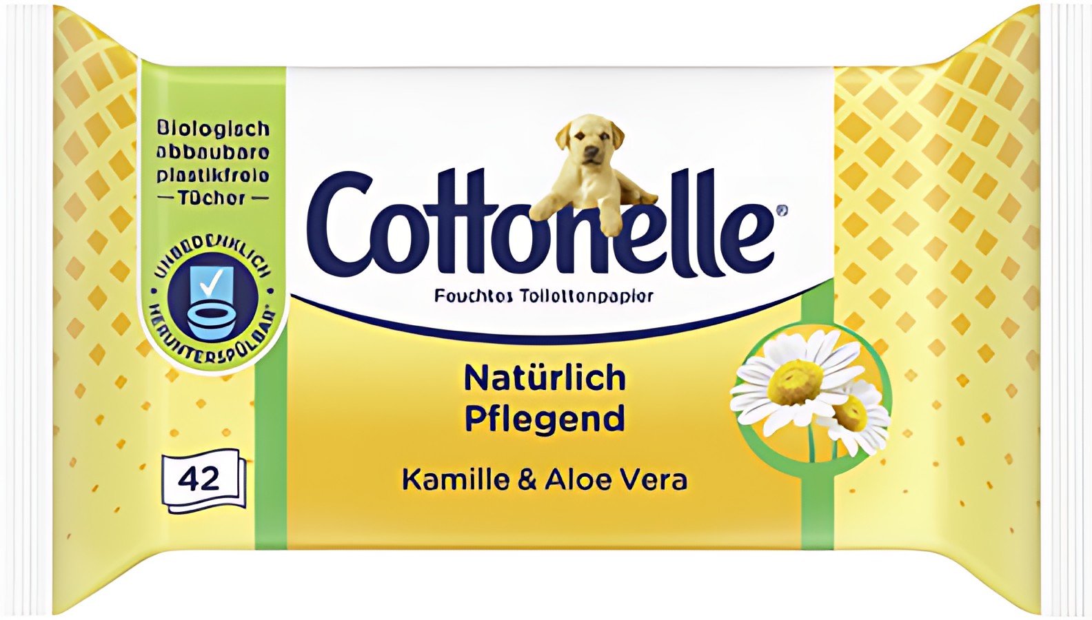 Cottonelle Papier toilette humide, camomille & Aloe Vera