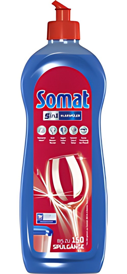 Somat Liquide de rinçage 5 en 1 pour lave-vaisselle, 750 ml