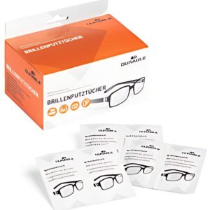 DURABLE Lingette nettoyante pour lunettes, paquet de 100