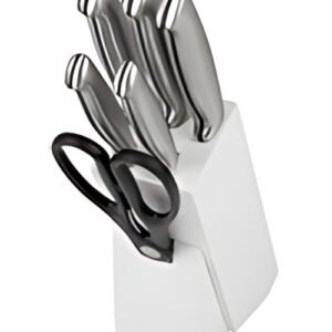 classbach Bloc porte-couteaux C-MBS 4018, 7 pièces, blanc
