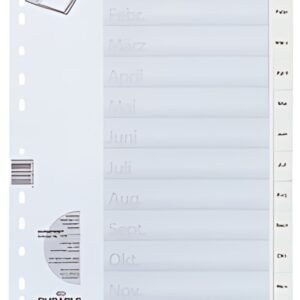 Registre en plastique DURABLE, mois, A4, janvier - décembre