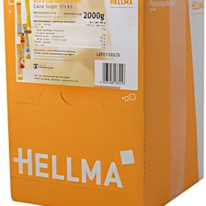 HELLMA Sticks de sucre roux, dans un présentoir en carton