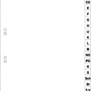 Index en plastique DURABLE, A-Z, A4, 20 parties, blanc