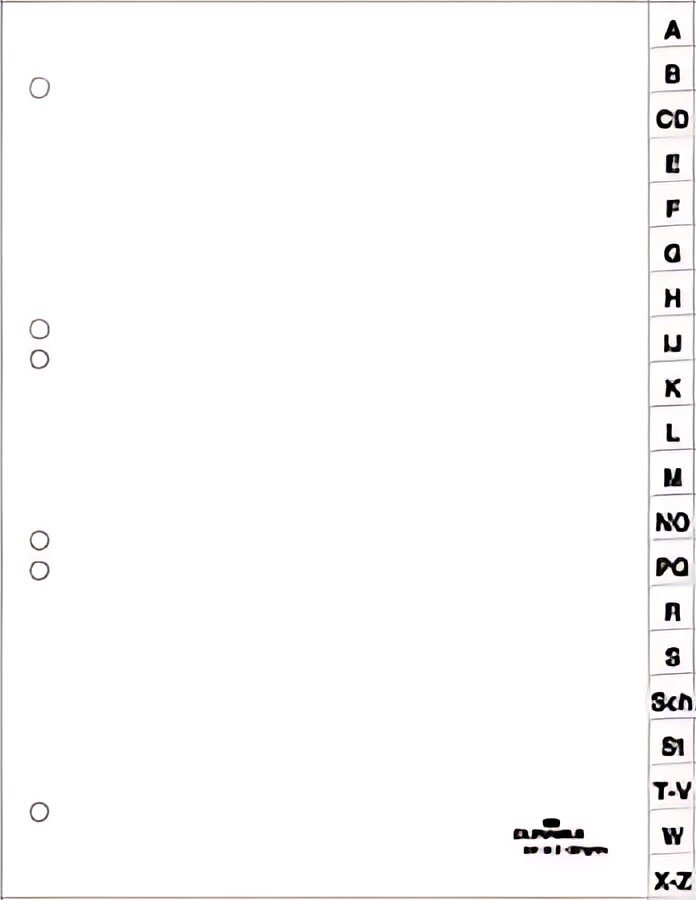 Index en plastique DURABLE, A-Z, A4, 20 parties, blanc