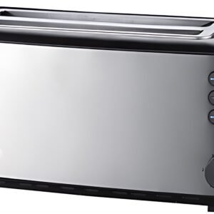 SEVERIN Grille-pain pour 4 tranches AT 2509, inox / noir