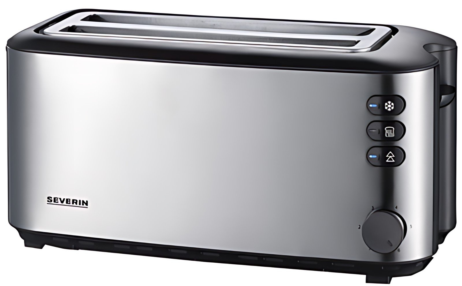 SEVERIN Grille-pain pour 4 tranches AT 2509, inox / noir