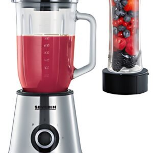 SEVERIN Mixeur multifonction + Smoothie Mix & Go SM 3737,