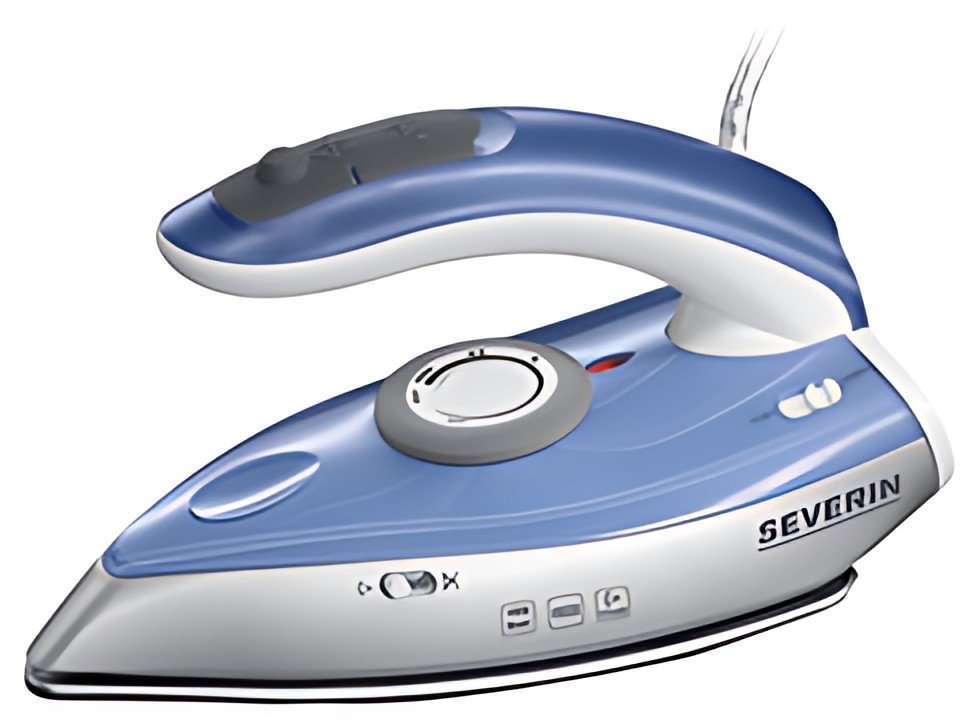 SEVERIN Fer vapeur de voyage BA 3234, argent / bleu