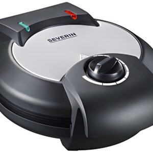 SEVERIN Gaufrier WA 2103, 1300 watt, acier inoxydable / noir