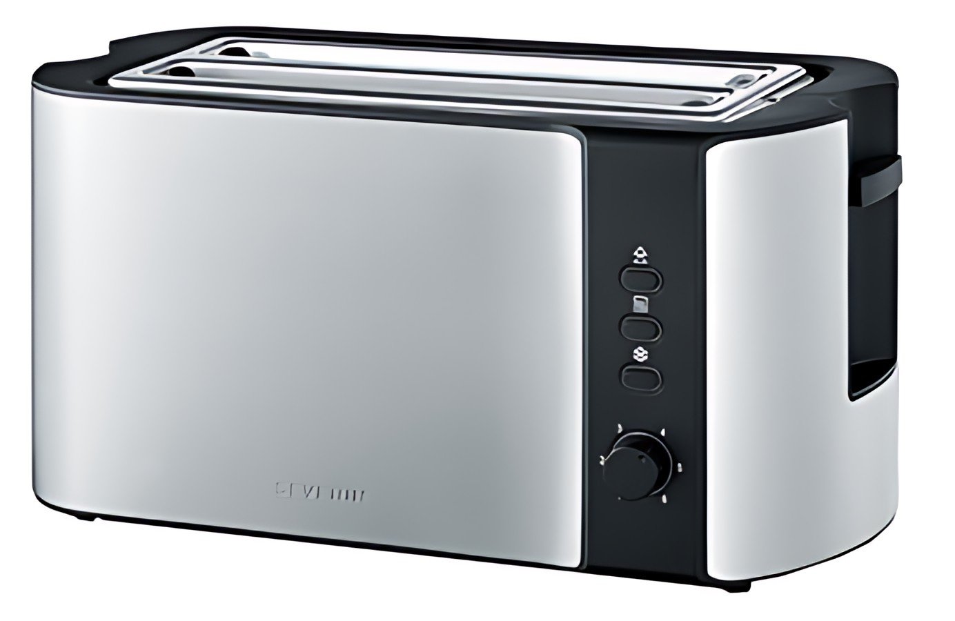 SEVERIN Grille-pain 4 tranches AT 2590, acier inox / noir