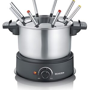 SEVERIN Appareil à fondue FO 2470, acier inoxydable / noir