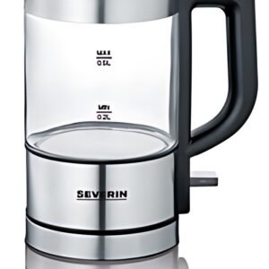 SEVERIN Mini bouilloire WK 3472, verre / acier inoxydable
