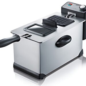 SEVERIN Friteuse électrique FR 3431, acier inoxydable/noir