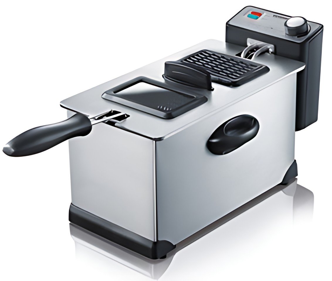 SEVERIN Friteuse électrique FR 3431, acier inoxydable/noir