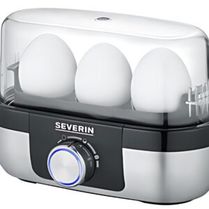 SEVERIN Cuiseur à oeufs EK 3163, pour 3 oeufs, inox / noir