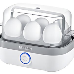 SEVERIN Cuiseur à oeufs EK 3164, pour 6 oeufs, blanc/gris