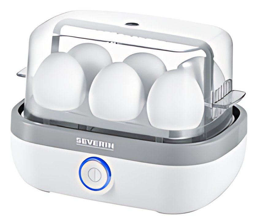 SEVERIN Cuiseur à oeufs EK 3164, pour 6 oeufs, blanc/gris