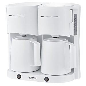 SEVERIN Cafetière électrique duo KA 9314, blanc