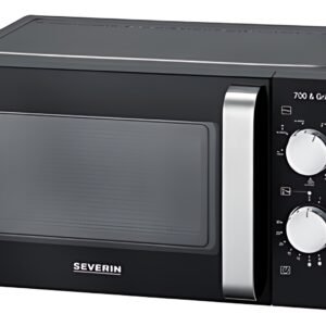 SEVERIN Micro-ondes MW 7781, fonction grill, noir/argent