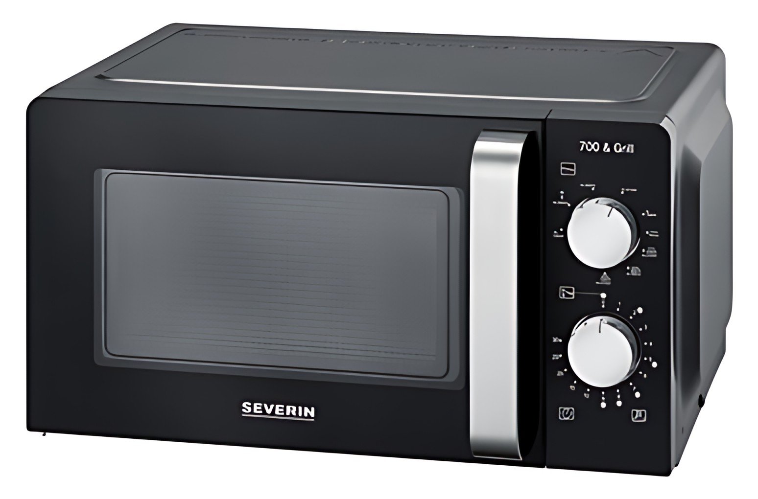 SEVERIN Micro-ondes MW 7781, fonction grill, noir/argent