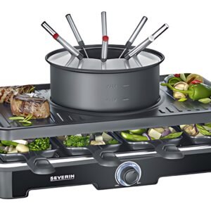SEVERIN Appareil à raclette et fondue RG 2347, 1.400 watts