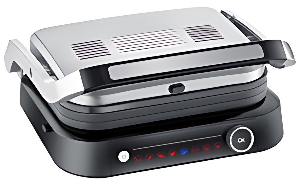 SEVERIN Gril électrique SEVINI Pro KG 2395, argent/noir