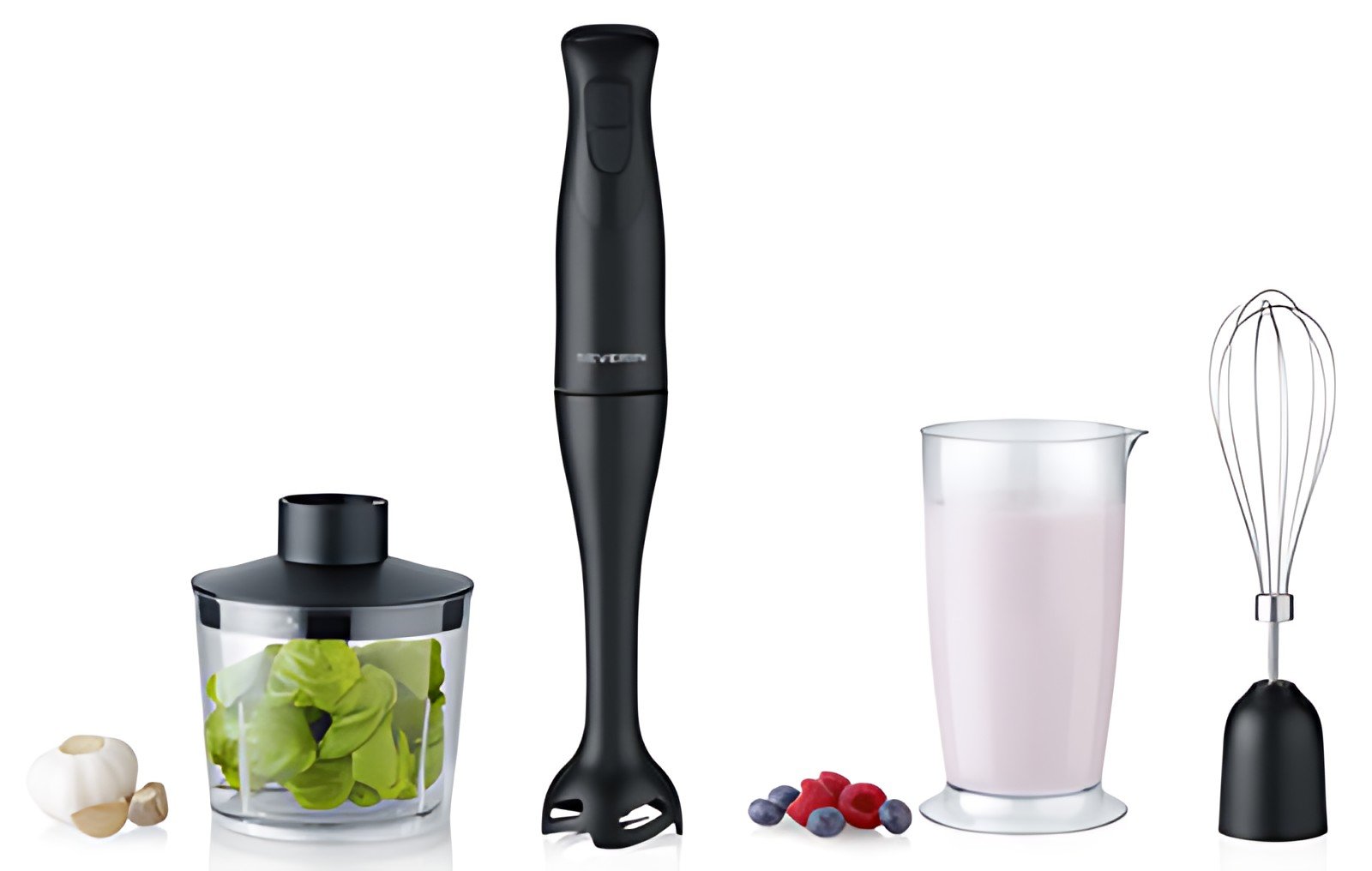 SEVERIN Kit mixeur plongeant SM 3762, noir mat