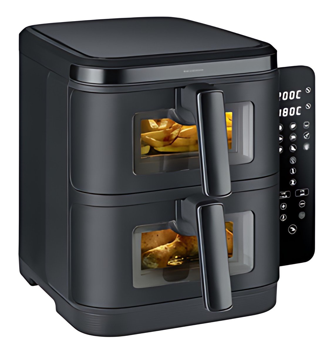 SEVERIN Friteuse double à air chaud FR 2468, 2x 5,5 litres