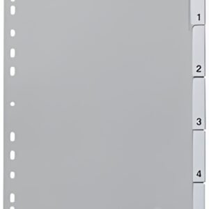 DURABLE Intercalaires en plastique, PP, épaisseur: 0,12 mm
