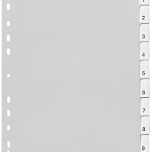 DURABLE Intercalaires en plastique, format A4, PP, 10 pièces