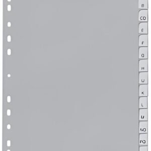 DURABLE Intercalaires en plastique, uni, A4, polypropylène