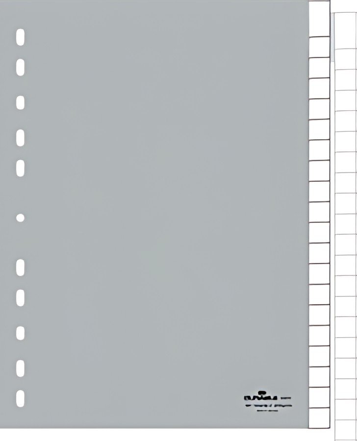 DURABLE Intercalaires en plastique, A4, en polypropylène,