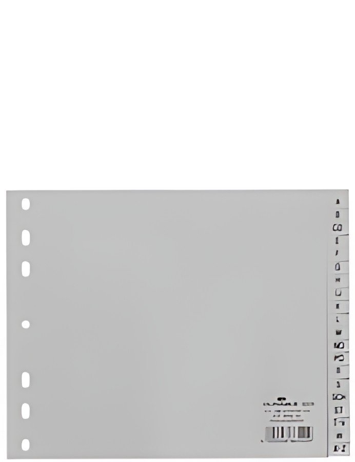 Index en plastique DURABLE, A-Z, A4 demi-hauteur, 20 pièces