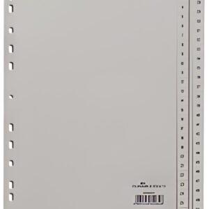 DURABLE Intercalaires en plastique, chiffres, A4, 52 touches