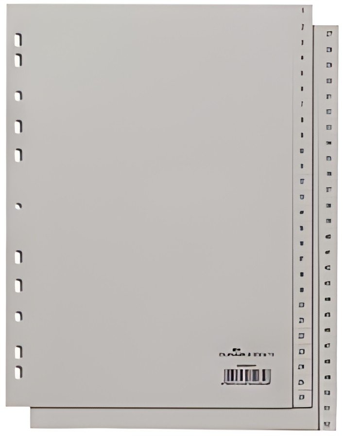 DURABLE Intercalaires en plastique, chiffres, A4, 52 touches
