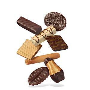 HELLMA Mélange de biscuits "Treasure by Delacre", dans un