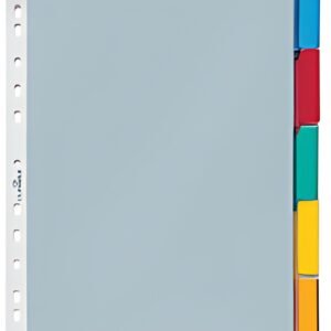 DURABLE Pochettes intercalaires, 5 touches, transparent, A4