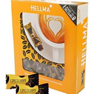 HELLMA Grains espresso enrobés de chocolat noir, dans un