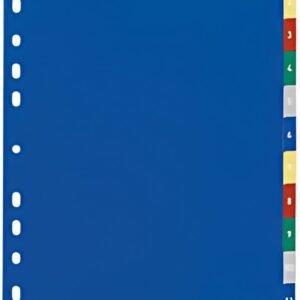 DURABLE Intercalaires en plastique, numérique, A4,12 touches