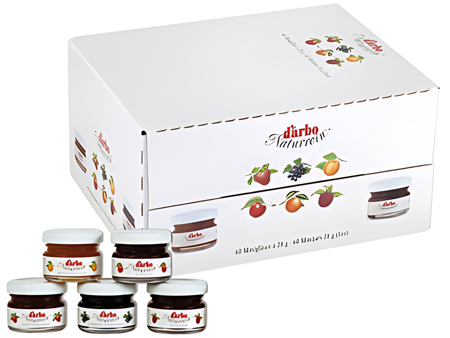 darbo Confiture dans un mini pot, carton d'assortiment